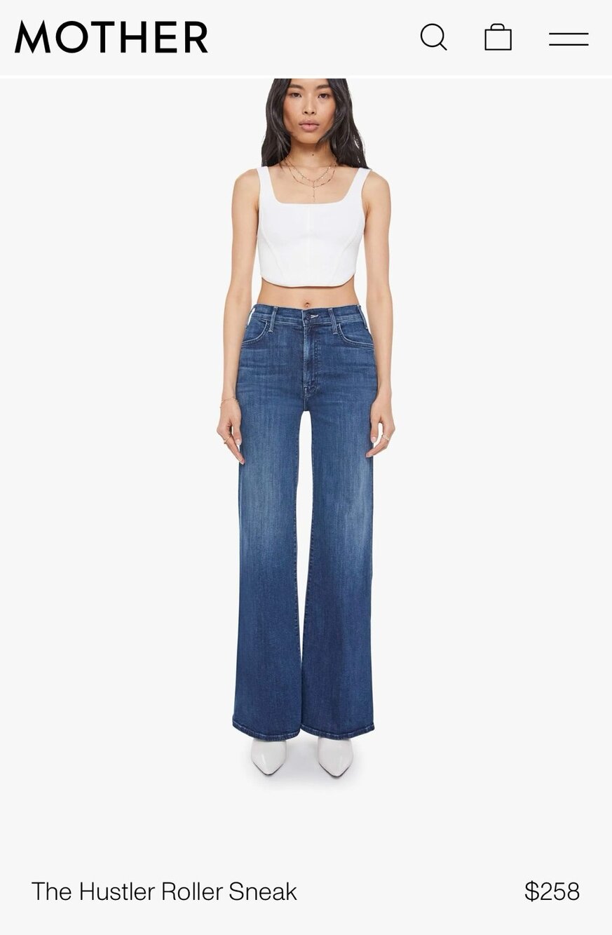 MOTHER The Hustler Roller Sneak - Heirloom Wash - Size 31